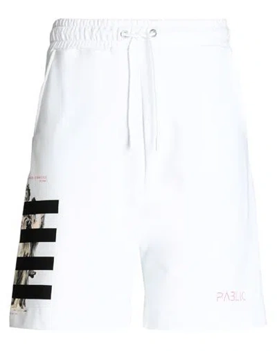 Pablic Man Shorts & Bermuda Shorts White Size Xl Cotton