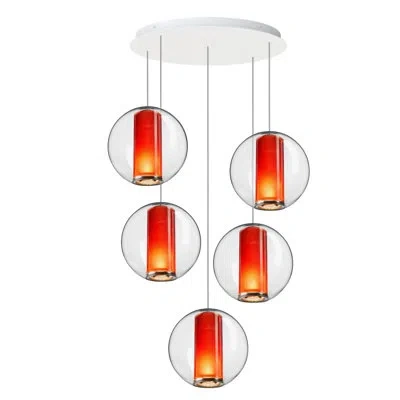 Pablo Designs Bel Occhio Chandelier In Orange