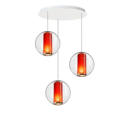 Pablo Designs Bel Occhio Chandelier In Orange