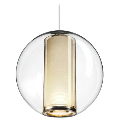 Pre-owned Pablo Designs Bel Occhio Pendant Light In White By