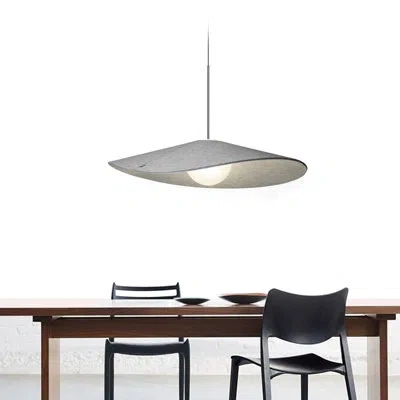 Pablo Designs Bola Felt Pendant In Gray