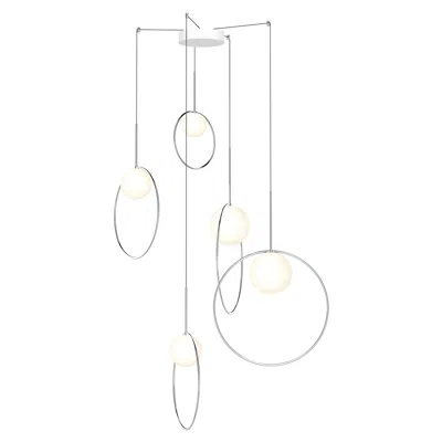 Pre-owned Pablo Designs Bola Halo 5-piece Multi-light By