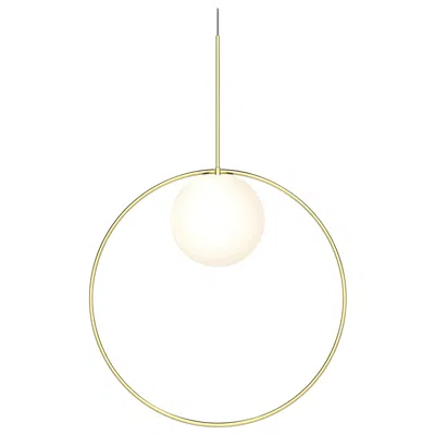 Pre-owned Pablo Designs Bola Halo Pendant Light By  In Multi