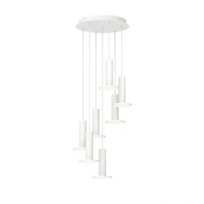 Pablo Designs Cielo Hight Bright 7 Pendant Chandelier In Black