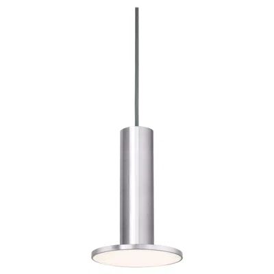Pre-owned Pablo Designs Cielo Pendant Light In Satin Aluminum & Gray By