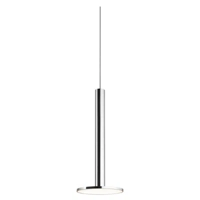 Pre-owned Pablo Designs Cielo Xl Pendant Light In Polished Aluminium By  In Transparent