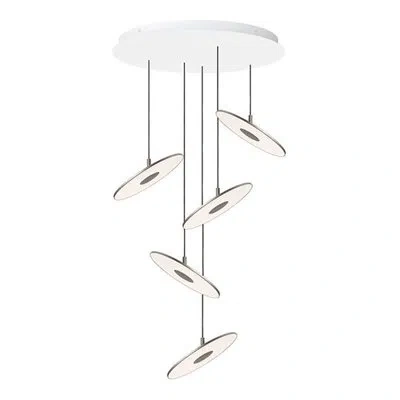 Pablo Designs Circa 5 Pendant Chandelier In Graphite
