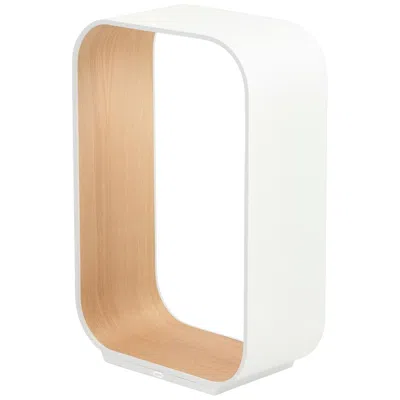Pre-owned Pablo Designs Contour Small Table Lamp In White And White Oak By