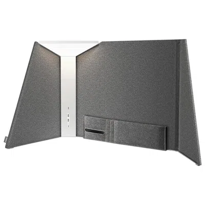 Pre-owned Pablo Designs Corner Office Table Lamp 30 In Stone By  In Transparent