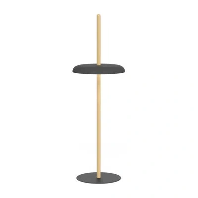 Pablo Designs Nivél Floor Lamp In White Oak,black