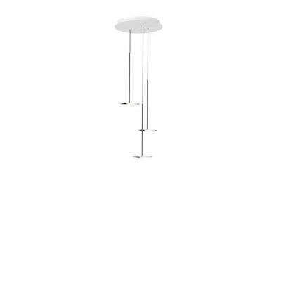 Pablo Designs Sky Solo 1 Light Pendant In Silver
