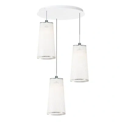Pablo Designs Solis 3 Pendant Chandelier In Black