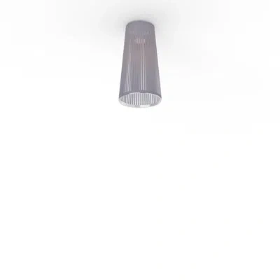 Pablo Designs Solis 72 Flush Lamp - Black In Silver
