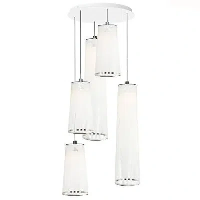 Pablo Designs Solis Chandelier Mix In White
