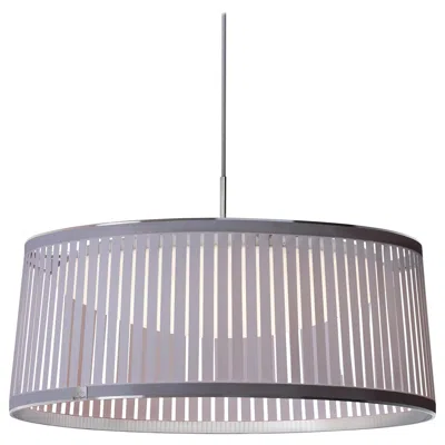 Pre-owned Pablo Designs Solis Drum 24 Pendant Light In Silver By