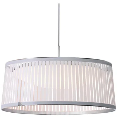 Pre-owned Pablo Designs Solis Drum 24 Pendant Light In White By