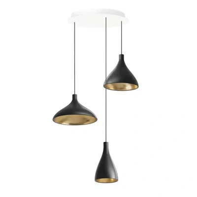 Pablo Designs Swell Mix 1 Chandelier In Black