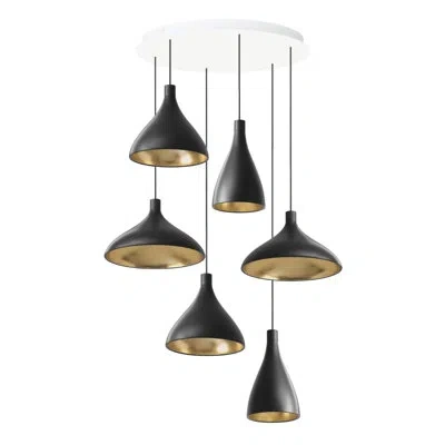 Pablo Designs Swell Mix 2 Chandelier In Black
