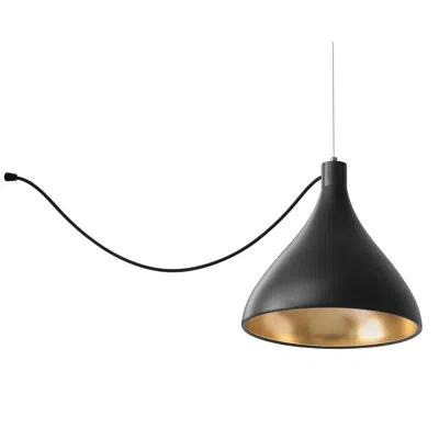 Pablo Designs Swell String Single Pendant In Black