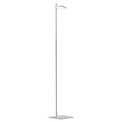 Pre-owned Pablo Designs Talia Floor Lamp In Grey Matt And Chrome Finish By  In Gray