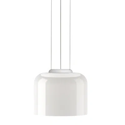 Pablo Designs Totem 1 - Light Drum Led Pendant In White;white