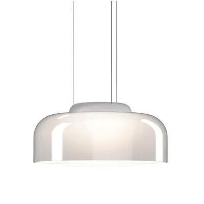 Pablo Designs Totem 1 - Light Drum Led Pendant In White;white
