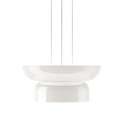 Pablo Designs Totem 2 - Light Geometric Led Pendant In White;white