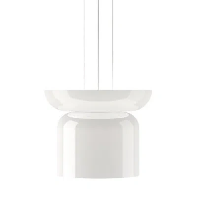 Pablo Designs Totem 2 - Light Geometric Led Pendant In White;white