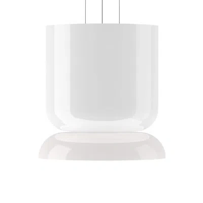 Pablo Designs Totem 2 - Light Geometric Led Pendant In White;white