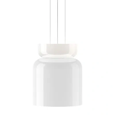 Pablo Designs Totem 2 - Light Geometric Led Pendant In White;white
