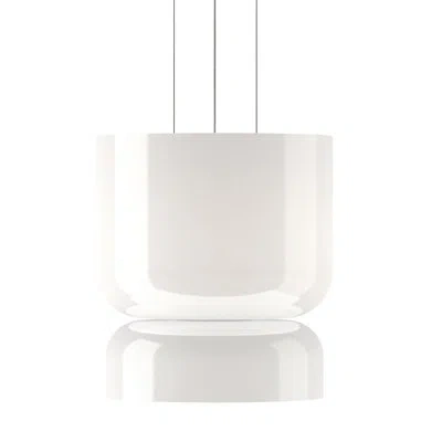 Pablo Designs Totem 2 - Light Geometric Led Pendant In White;white