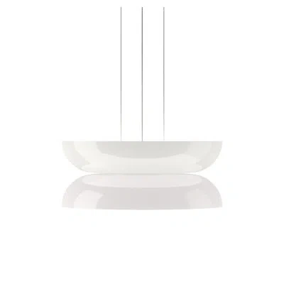 Pablo Designs Totem 2 - Light Geometric Led Pendant In White;white