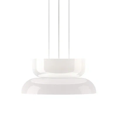 Pablo Designs Totem 2 - Light Geometric Led Pendant In White;white