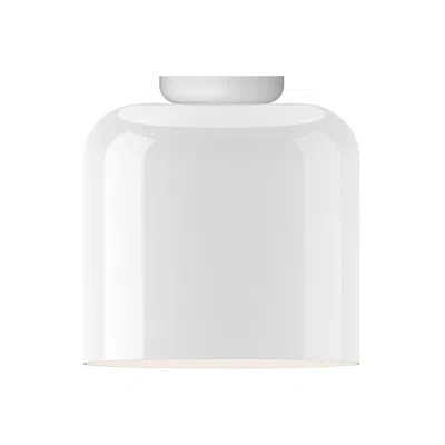 Pablo Designs Totem Flush Opal Glass Shade In White