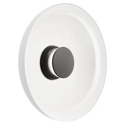 Pre-owned Pablo Designs Totem Lighting Sconce Glass D - 17", Circular Design, Led, By  In Transparent