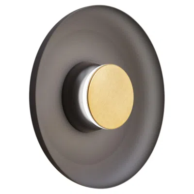 Pre-owned Pablo Designs Totem Lighting Sconce Metal 12", Led Module, Circular Design By  In Transparent