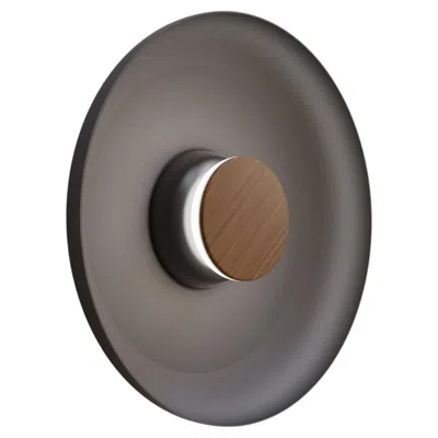 Pre-owned Pablo Designs Totem Lighting Sconce Metal 15", Led Module, Circular Design By  In Transparent