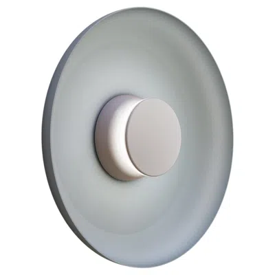 Pre-owned Pablo Designs Totem Lighting Sconce Metal 15", Led Module, Circular Design By  In Transparent