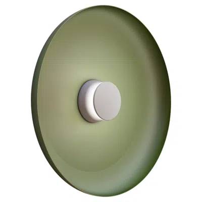 Pre-owned Pablo Designs Totem Lighting Sconce Metal 22", Led Module, Circular Design By  In Brown