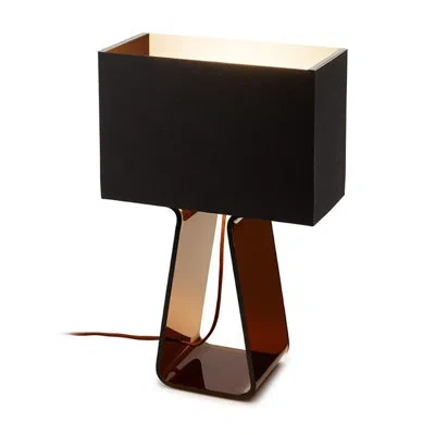 Pablo Designs Tube Top Table Lamp In Charcoal,charcoal