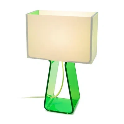 Pablo Designs Tube Top Table Lamp In Green