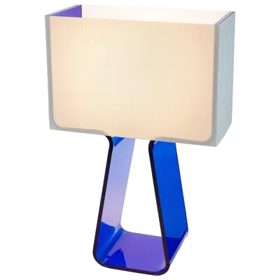Pre-owned Pablo Designs Tubetop Table Lamp In Cobalt Blue By