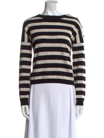 Pre-owned Pablo Wool Striped Sweater In Black