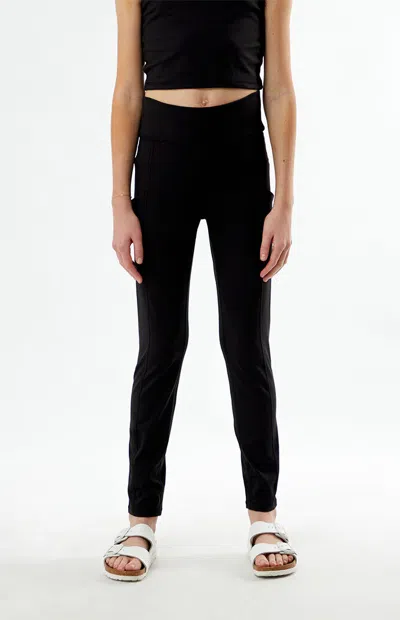 Pac 1980 Pac Whisper Active Black Pocket Yoga Pants