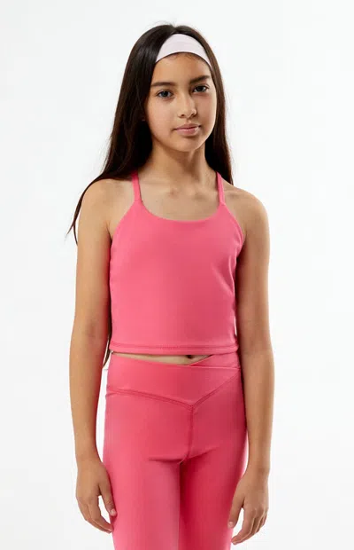 Pac 1980 Pac Whisper Active Hot Pink Tank Top In Burgundy