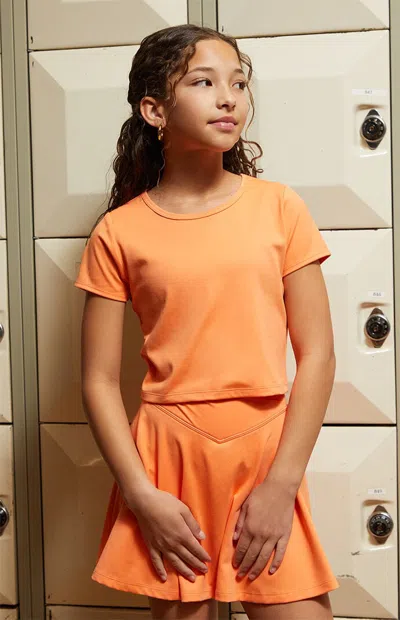 Pac 1980 Pac Whisper Active Melon Crew Neck T-shirt In Blue