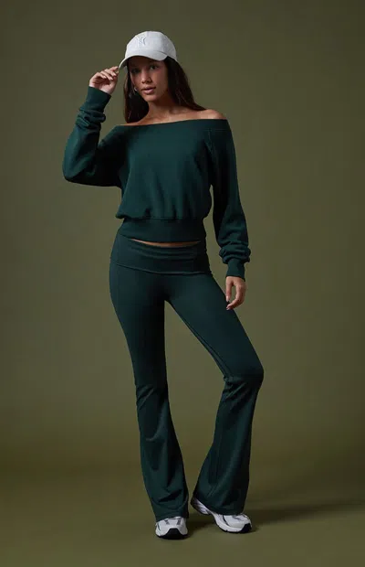 Pac 1980 Women's Active Alta Modal Daydreamer Sweatshirt In Green