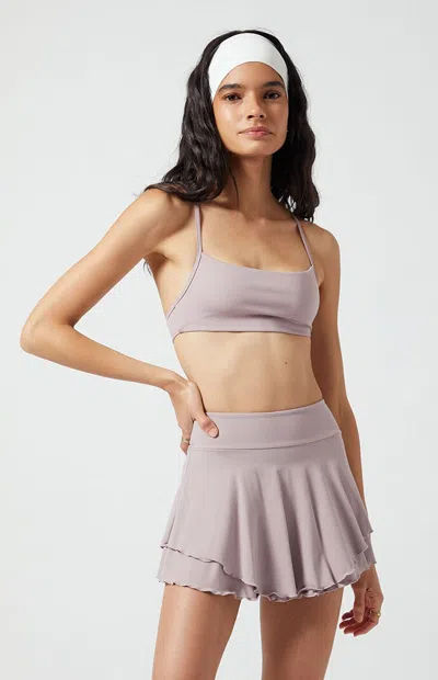 Pac 1980 Women's Active Yoga Big Flirt Skort In Mauve In Purple