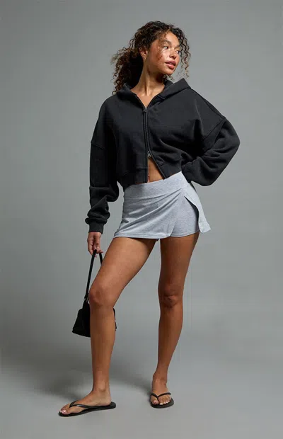 Pac 1980 Women's Pac Float Active Crossfit Mini Skort In Heather Gray