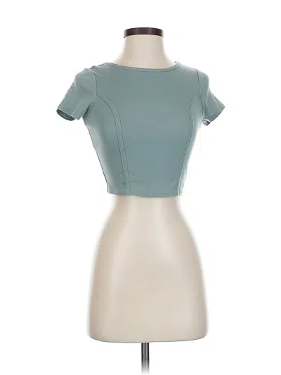 Pre-owned Pac Cares Short Sleeve Turtleneck In Blue